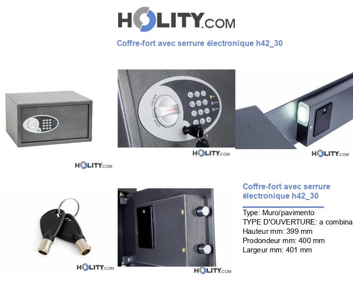Coffre-fort avec serrure électronique h42_30
