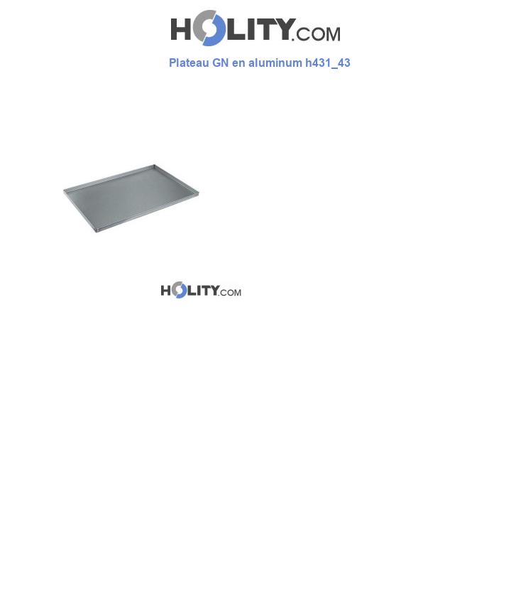 Plateau GN en aluminum h431_43