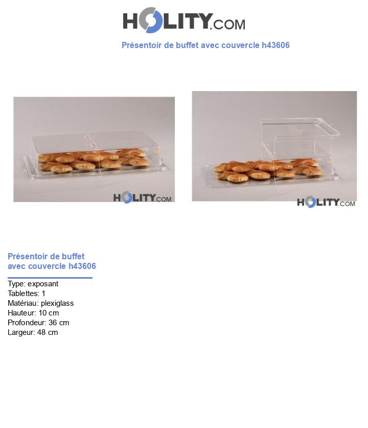 Présentoir de buffet avec couvercle h43606