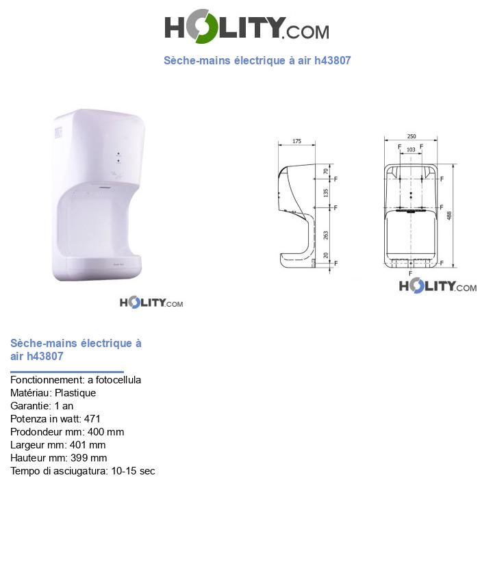 Sèche-mains électrique à air h43807