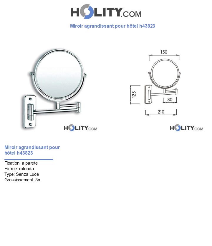 Miroir agrandissant pour hôtel h43823