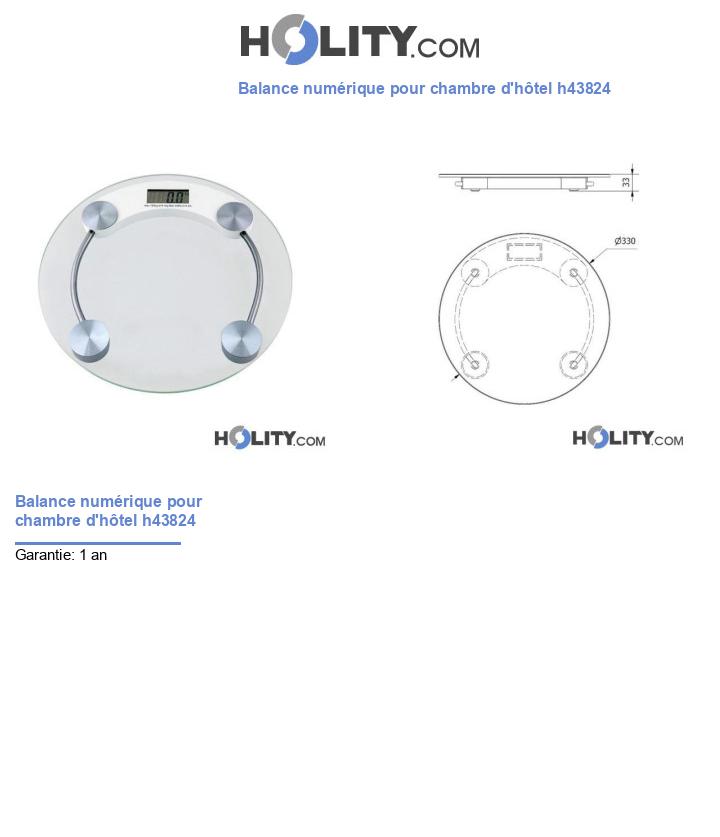 Balance numérique pour chambre d'hôtel h43824