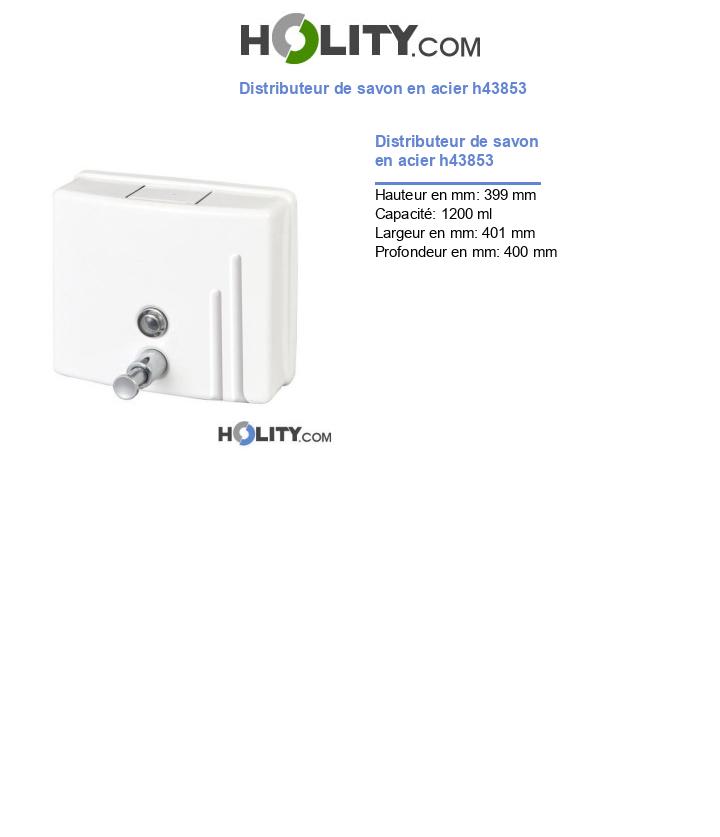 Distributeur de savon en acier h43853