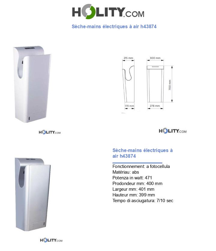 Sèche-mains électriques à air h43874