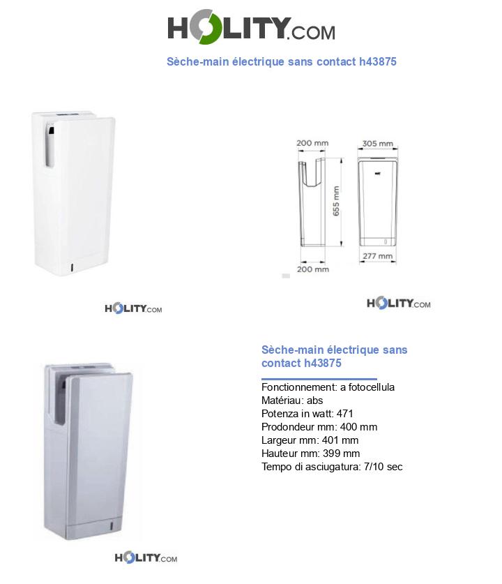 Sèche-main électrique sans contact h43875