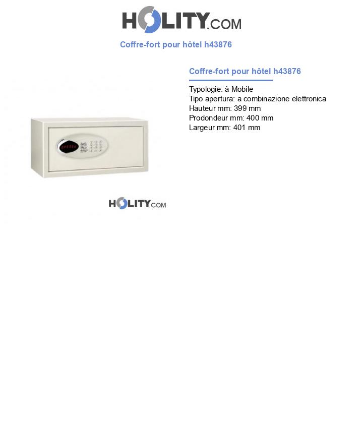 Coffre-fort pour hôtel h43876