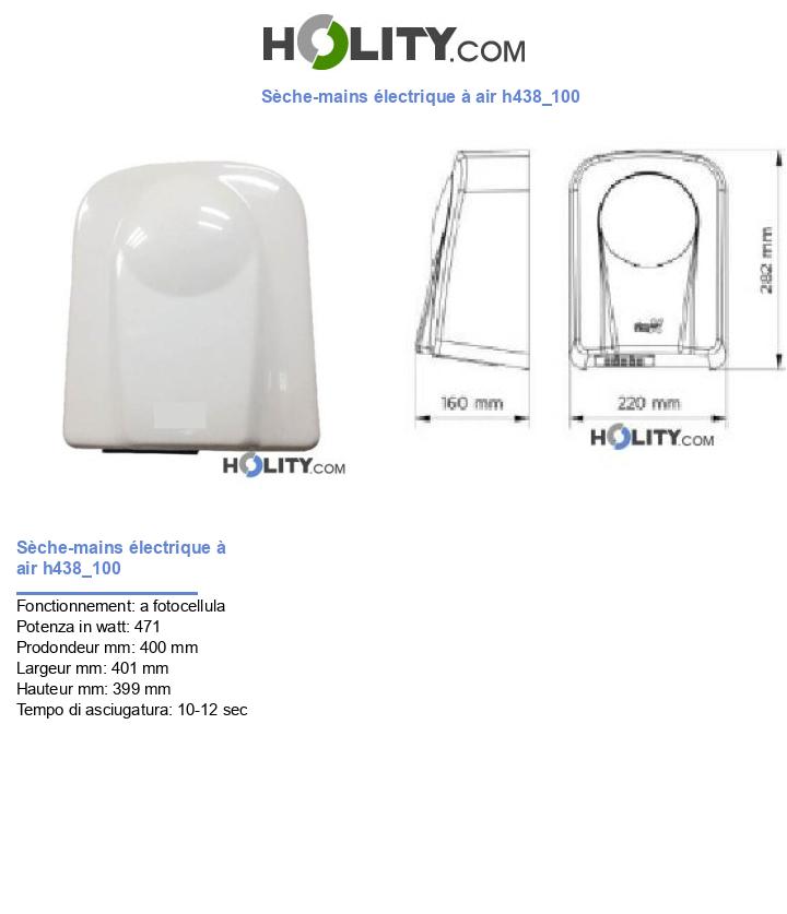 Sèche-mains électrique à air h438_100
