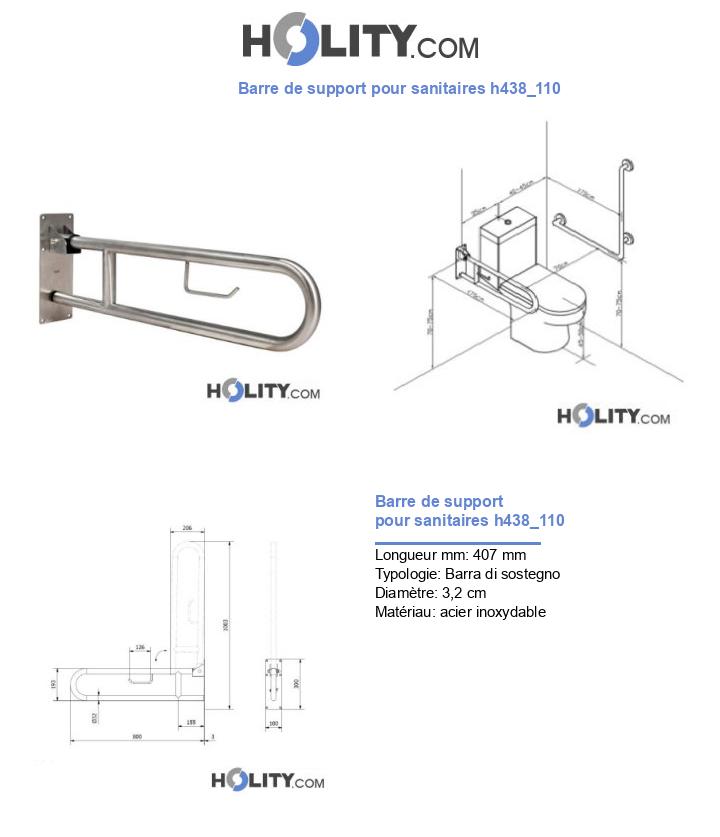 Barre de support pour sanitaires h438_110