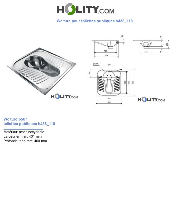 Wc turc pour toilettes publiques h438_118
