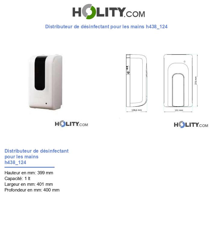 Distributeur de désinfectant pour les mains h438_124