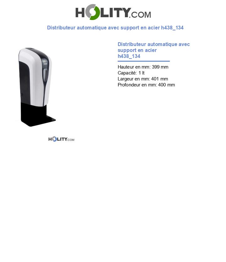 Distributeur automatique avec support en acier h438_134