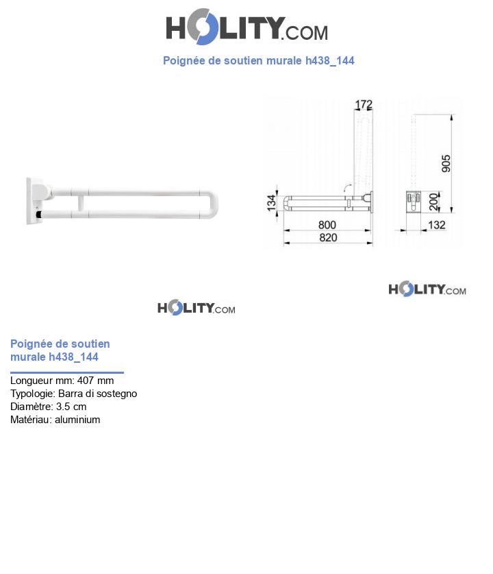 Poignée de soutien murale h438_144