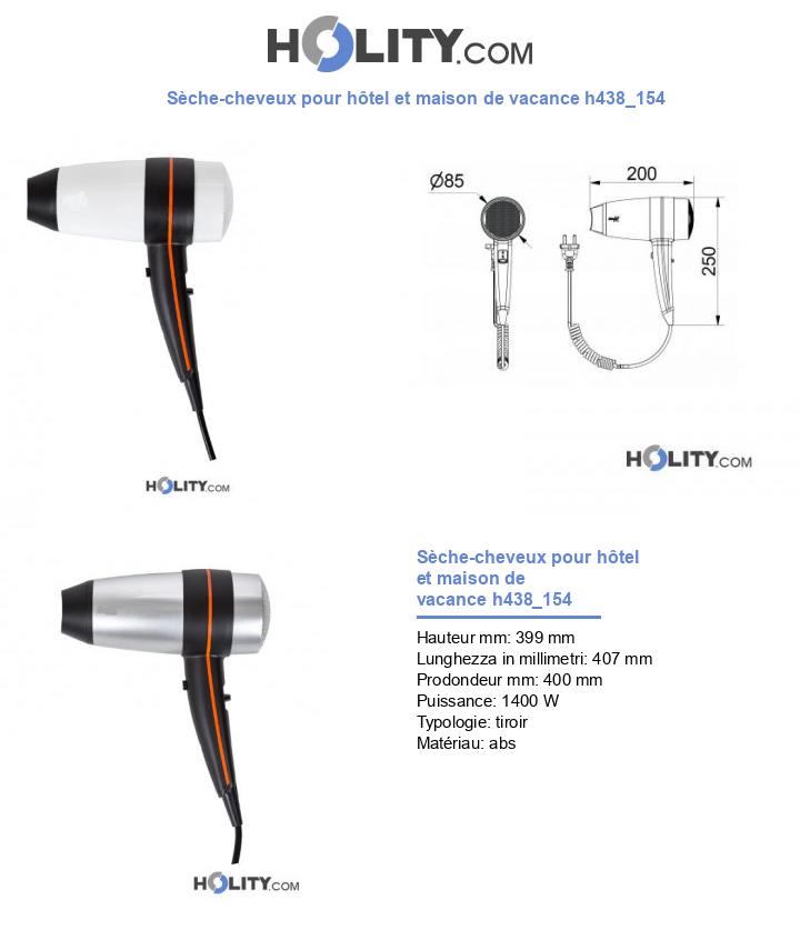 Sèche-cheveux pour hôtel et maison de vacance h438_154