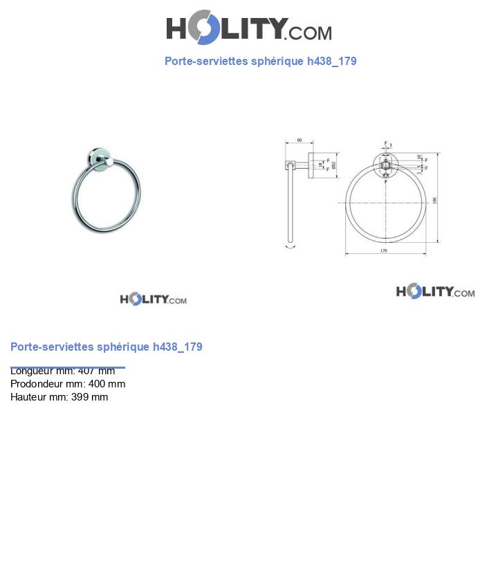 Porte-serviettes sphérique h438_179