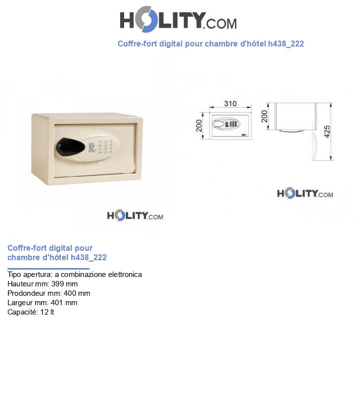 Coffre-fort digital pour chambre d'hôtel h438_222