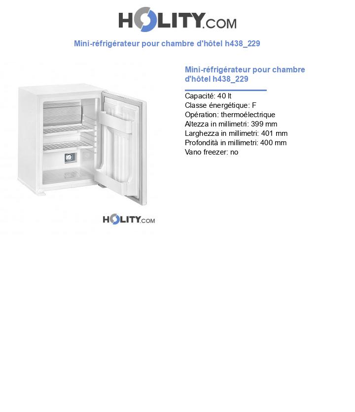 Mini-réfrigérateur pour chambre d'hôtel h438_229