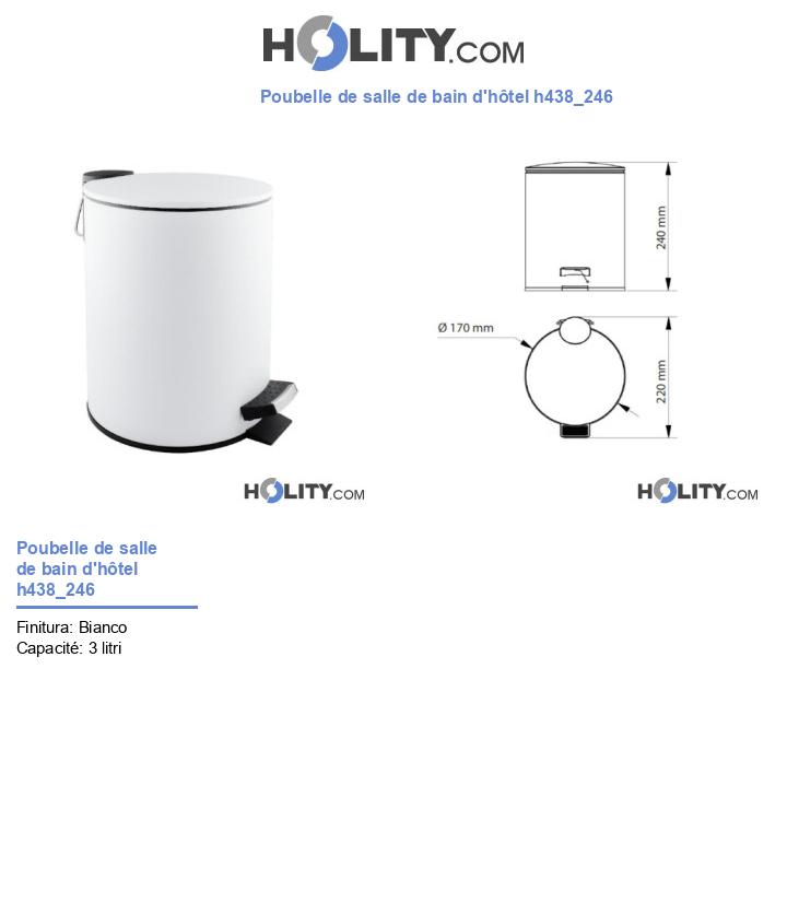 Poubelle de salle de bain d'hôtel h438_246