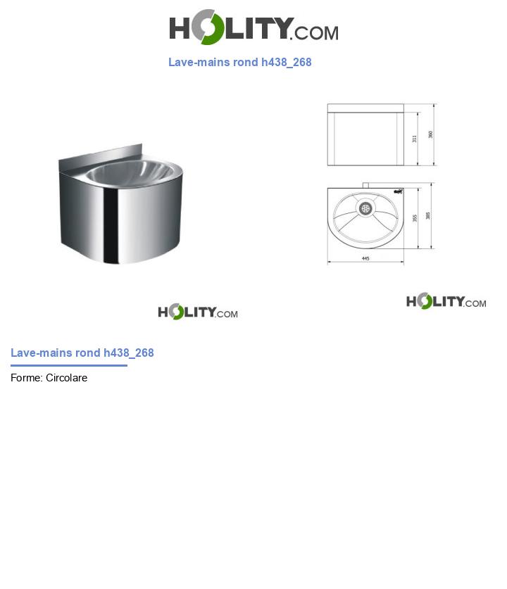 Lave-mains rond h438_268