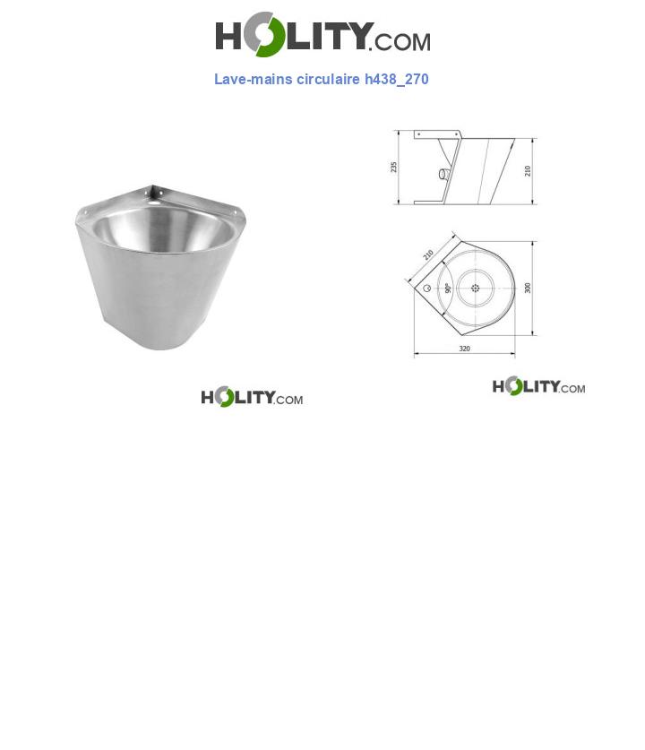 Lave-mains circulaire h438_270