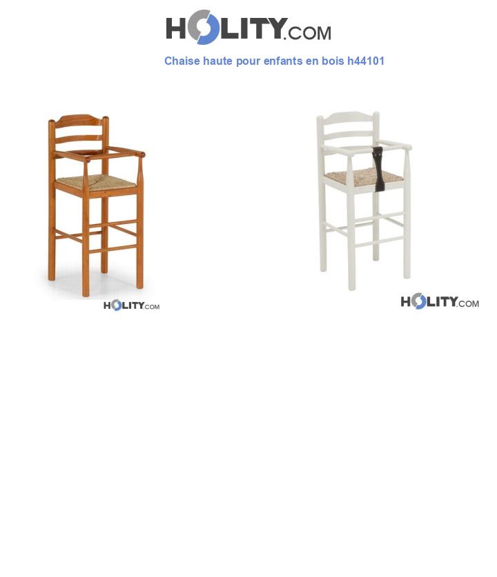Chaise haute pour enfants en bois h44101