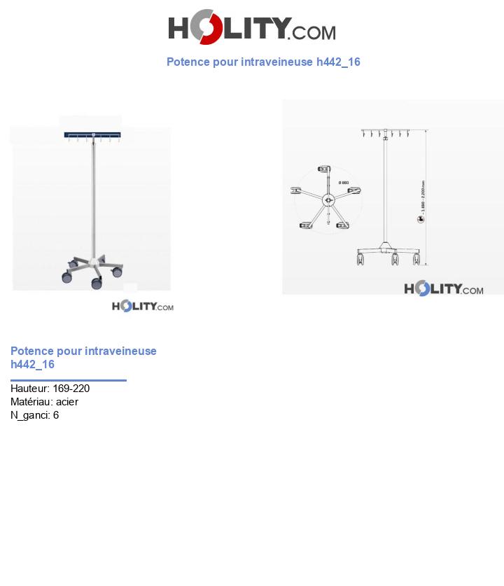 Potence pour intraveineuse h442_16