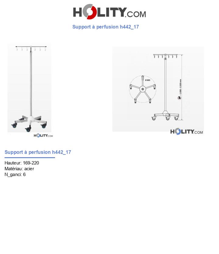 Support à perfusion h442_17