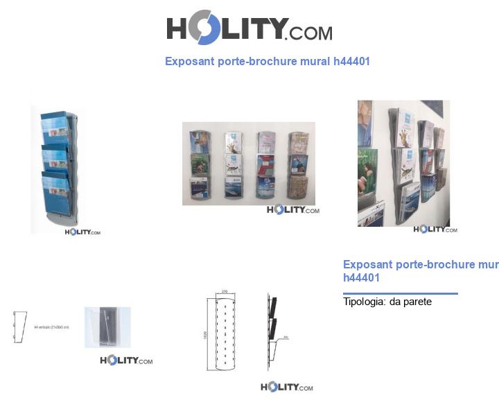 Exposant porte-brochure mural h44401