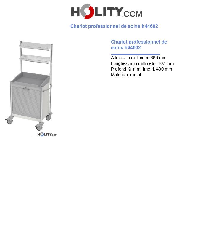 Chariot professionnel de soins h44602