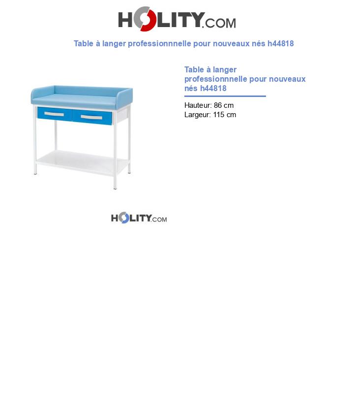 Table à langer professionnnelle pour nouveaux nés h44818