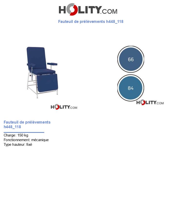 Fauteuil de prélèvements h448_118