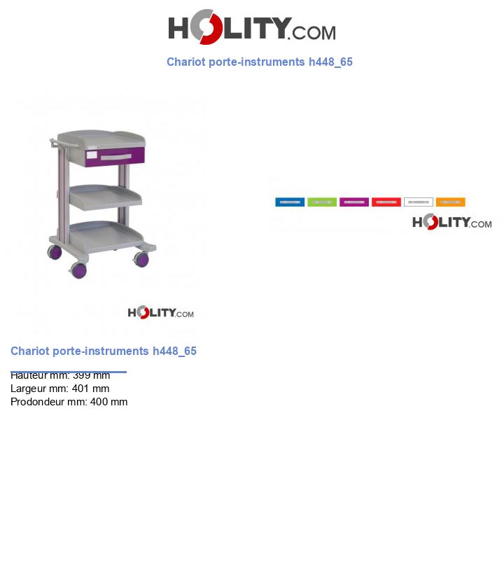 Chariot porte-instruments h448_65