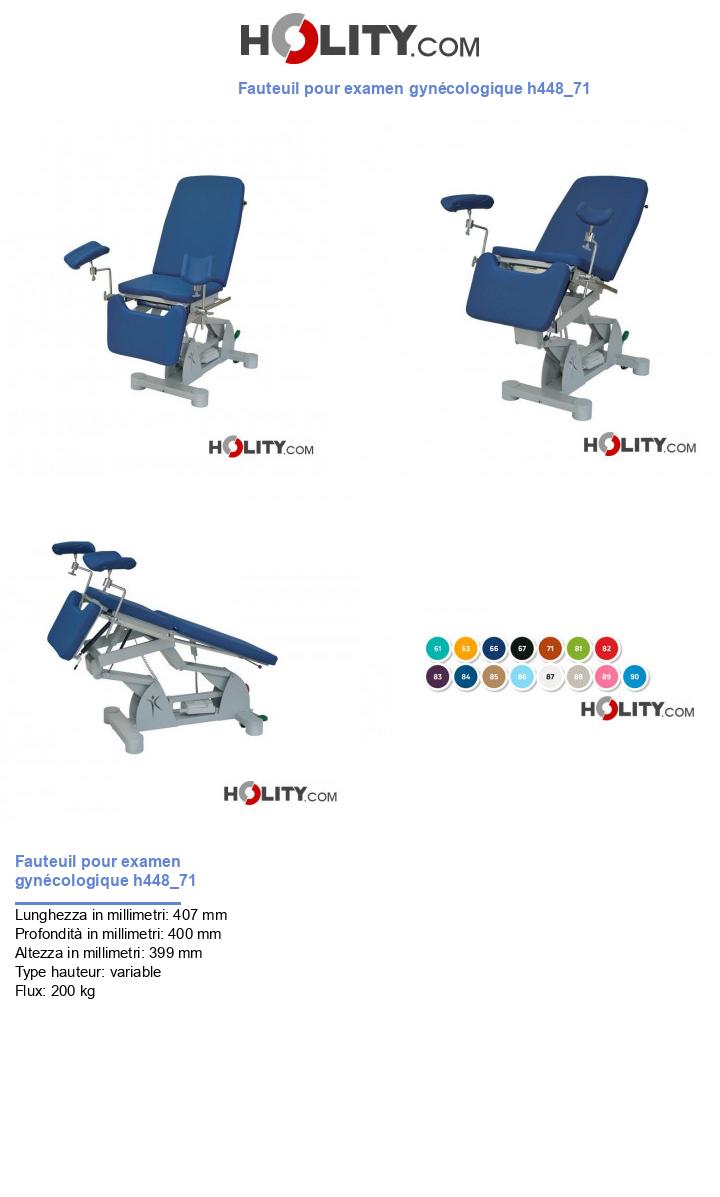 Fauteuil pour examen gynécologique h448_71
