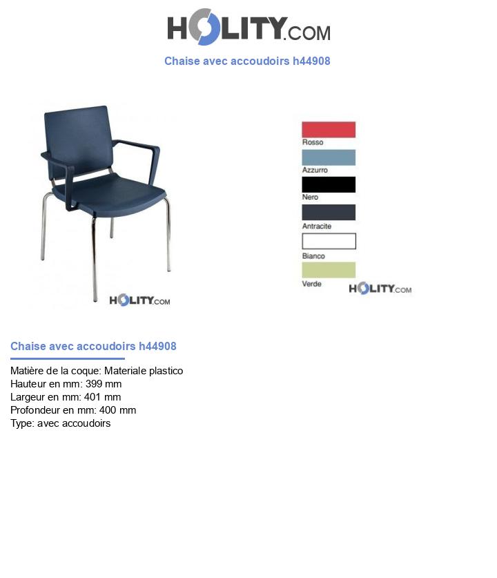 Chaise avec accoudoirs h44908
