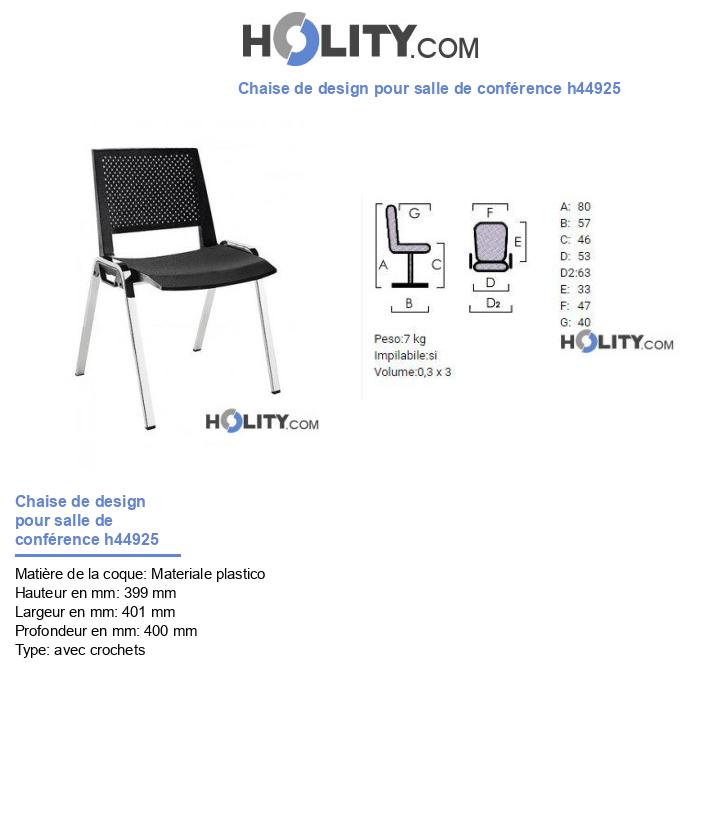 Chaise de design pour salle de conférence h44925