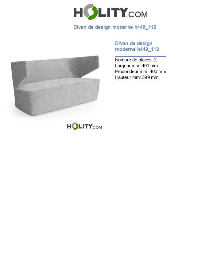 Divan de design moderne h449_112