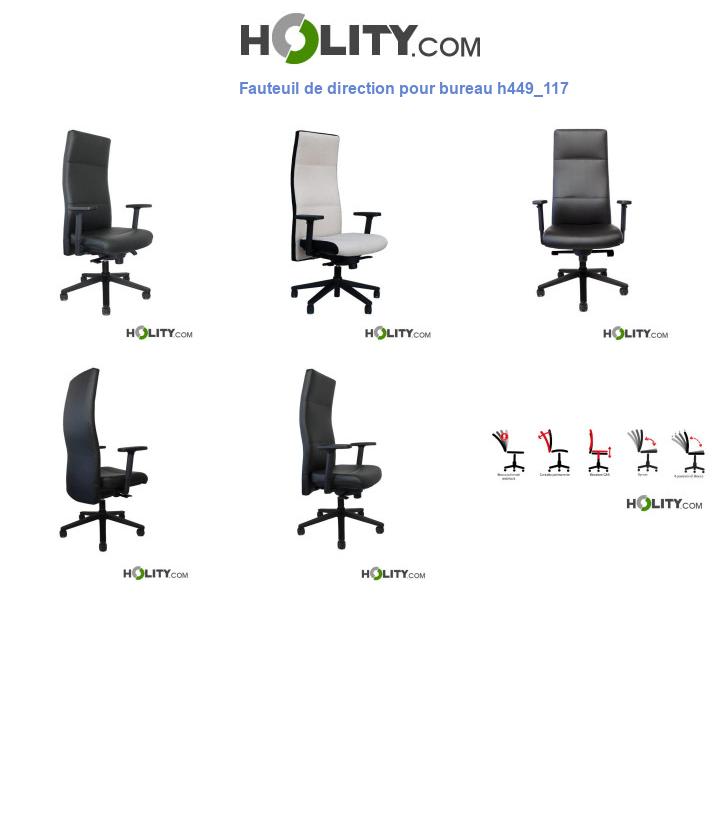 Fauteuil de direction pour bureau h449_117