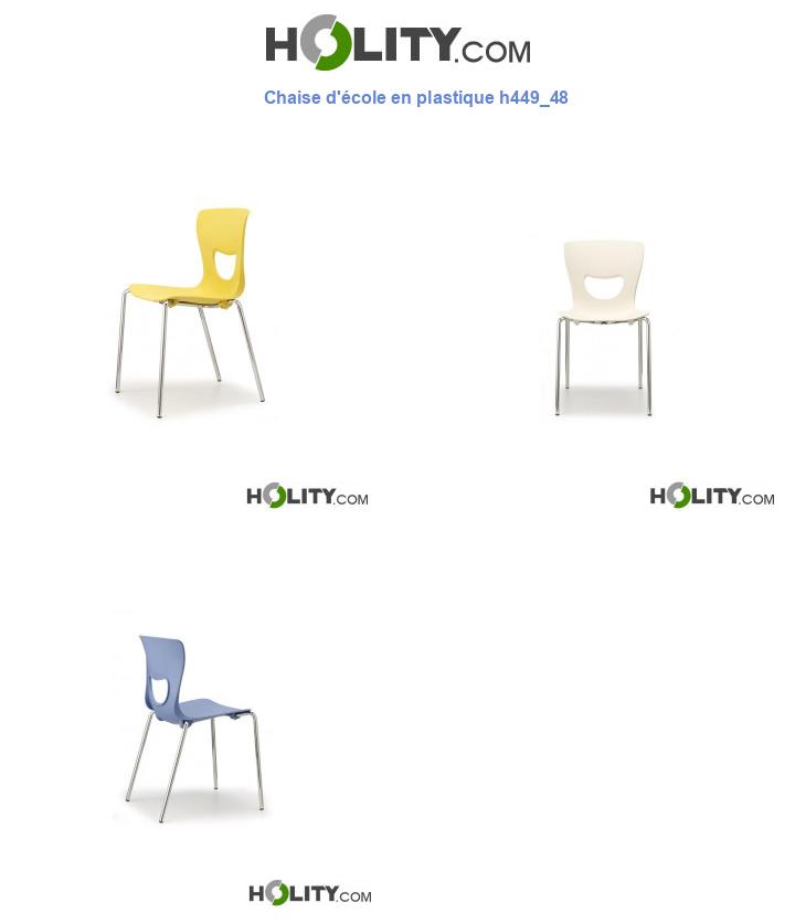 Chaise d'école en plastique h449_48