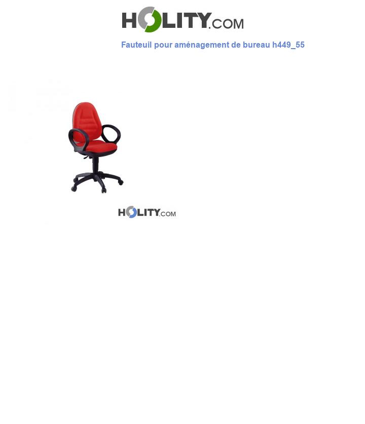 Fauteuil pour aménagement de bureau h449_55