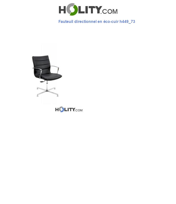 Fauteuil directionnel en éco-cuir h449_73