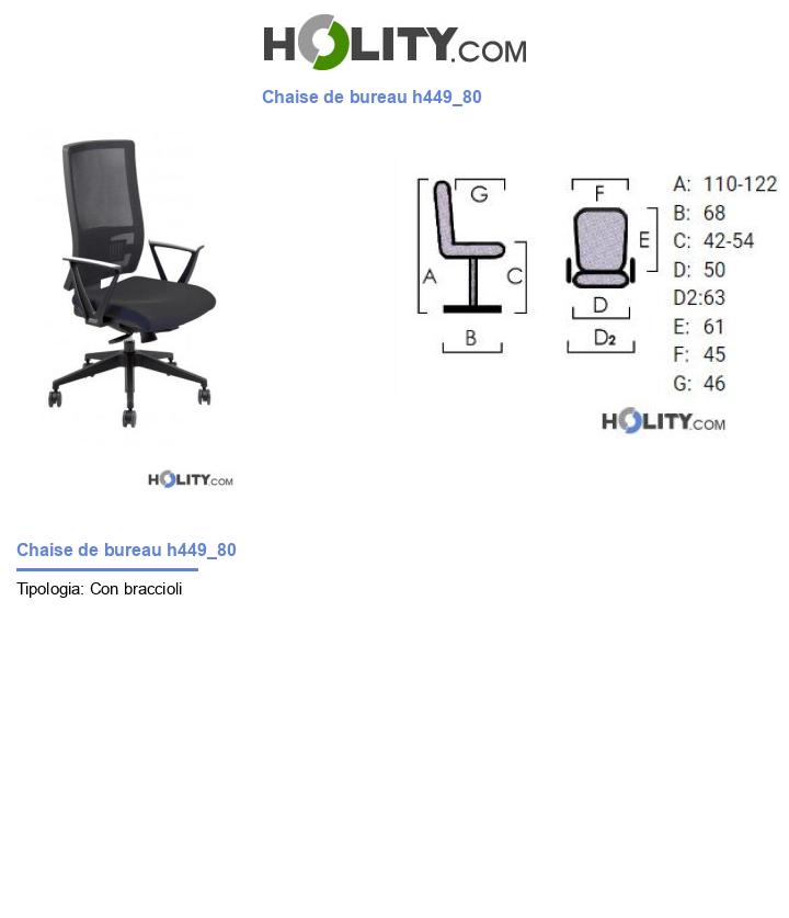 Chaise de bureau h449_80
