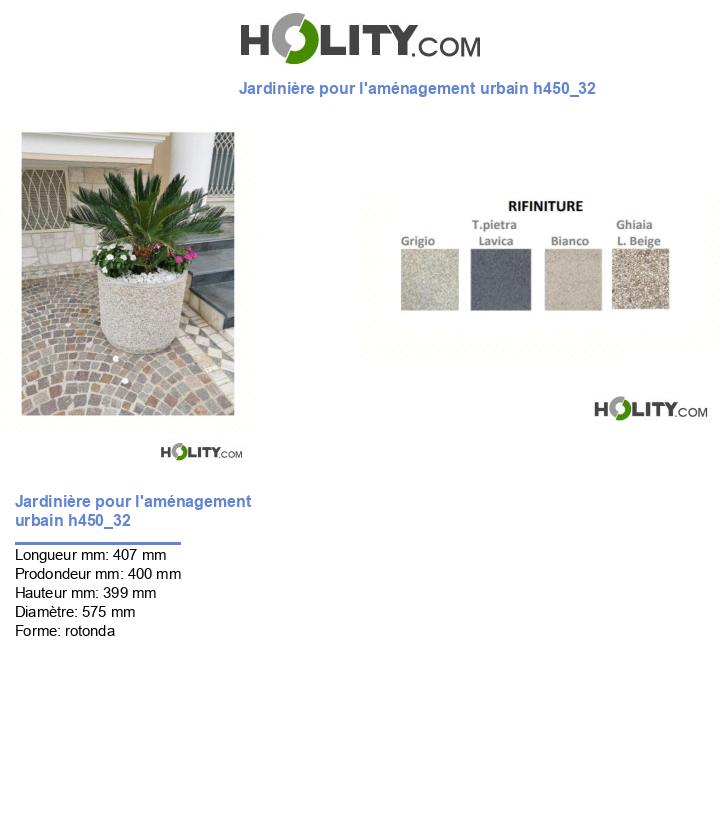 Jardinière pour l'aménagement urbain h450_32