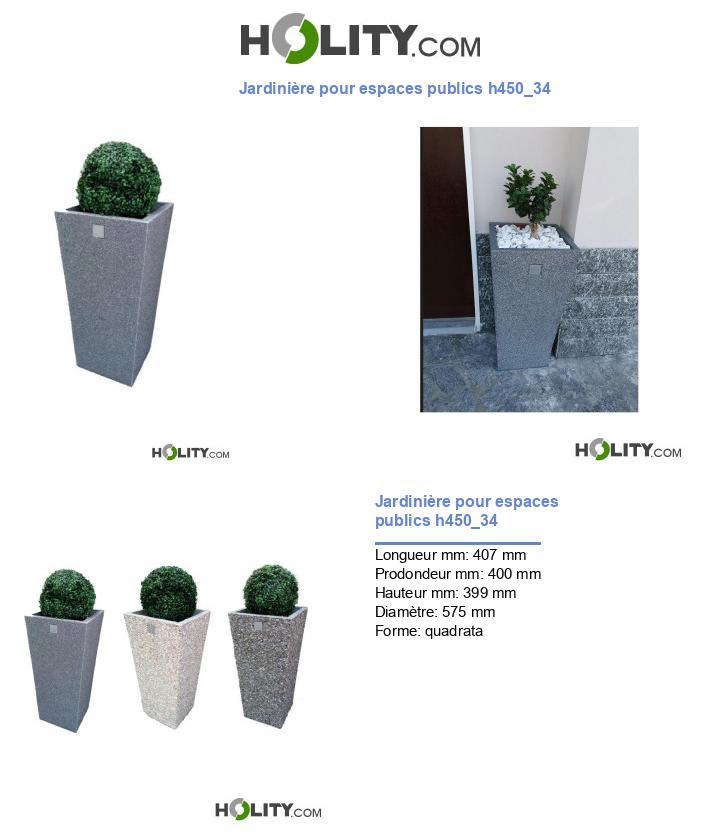 Jardinière pour espaces publics h450_34