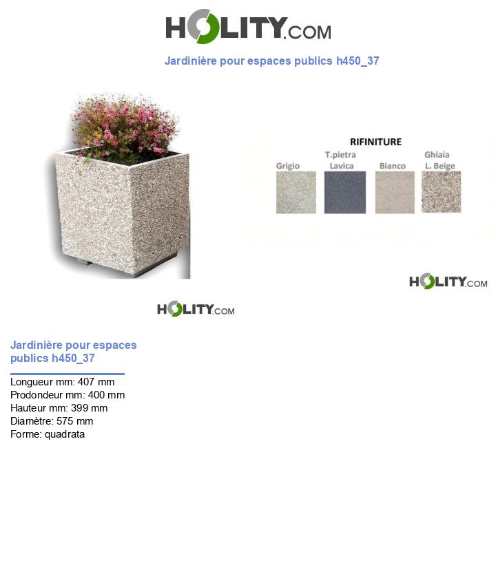 Jardinière pour espaces publics h450_37