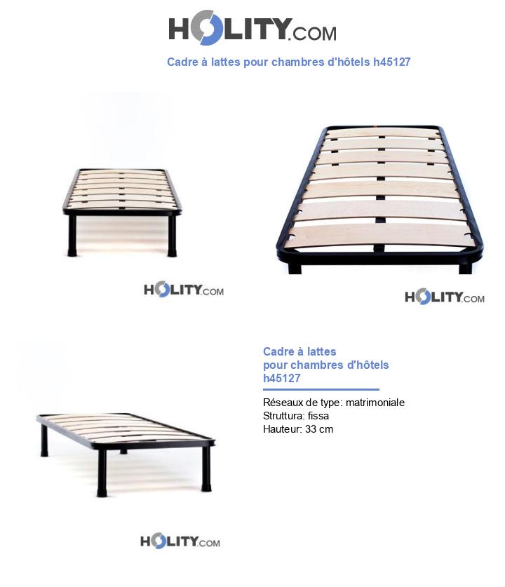Cadre à lattes pour chambres d'hôtels h45127