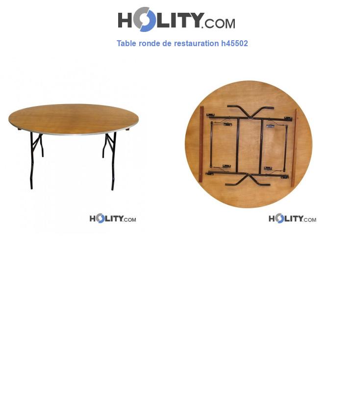 Table ronde de restauration h45502