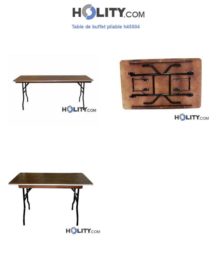Table de buffet pliable h45504