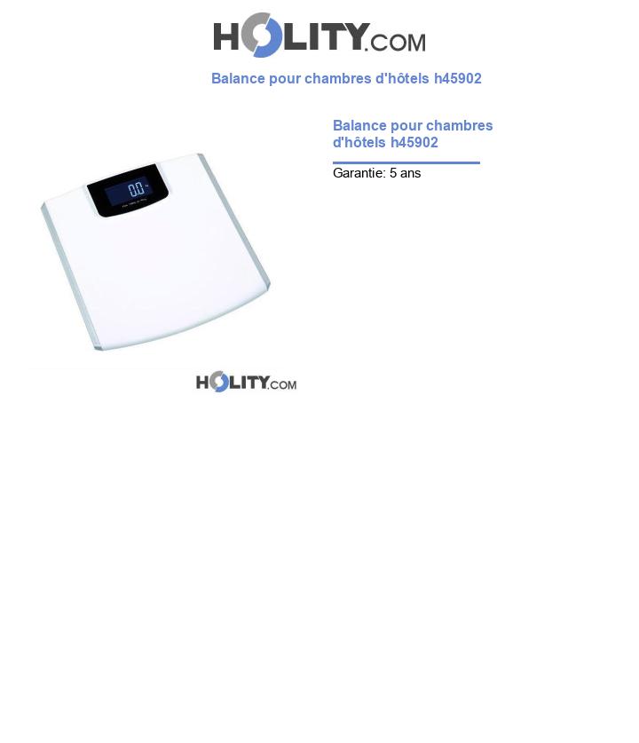 Balance pour chambres d'hôtels h45902