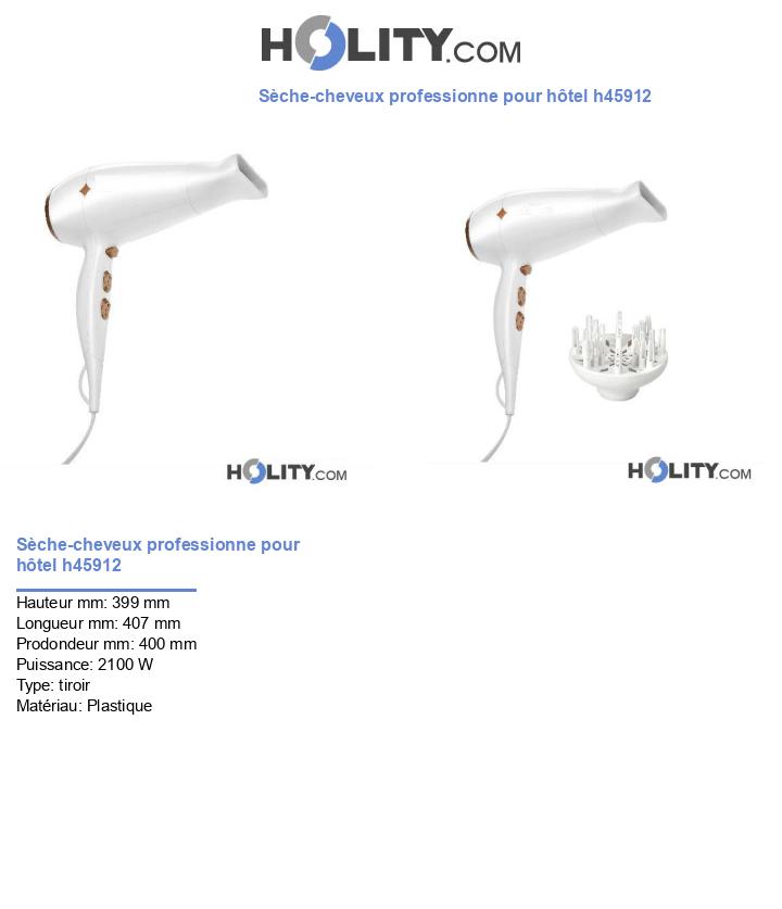 Sèche-cheveux professionne pour hôtel h45912