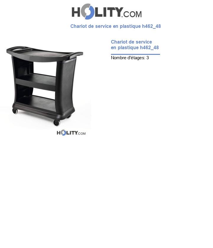 Chariot de service en plastique h462_48