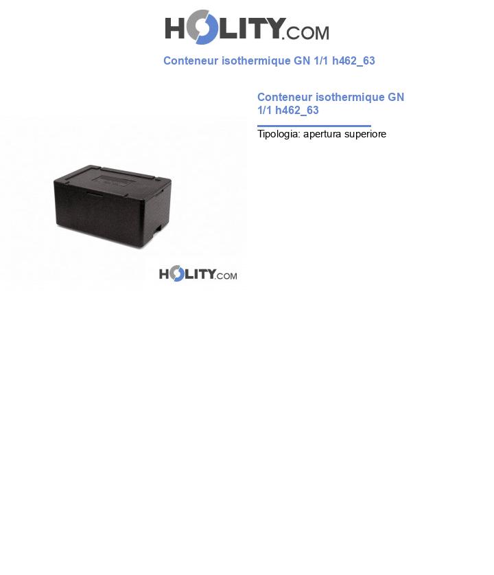 Conteneur isothermique GN 1/1 h462_63